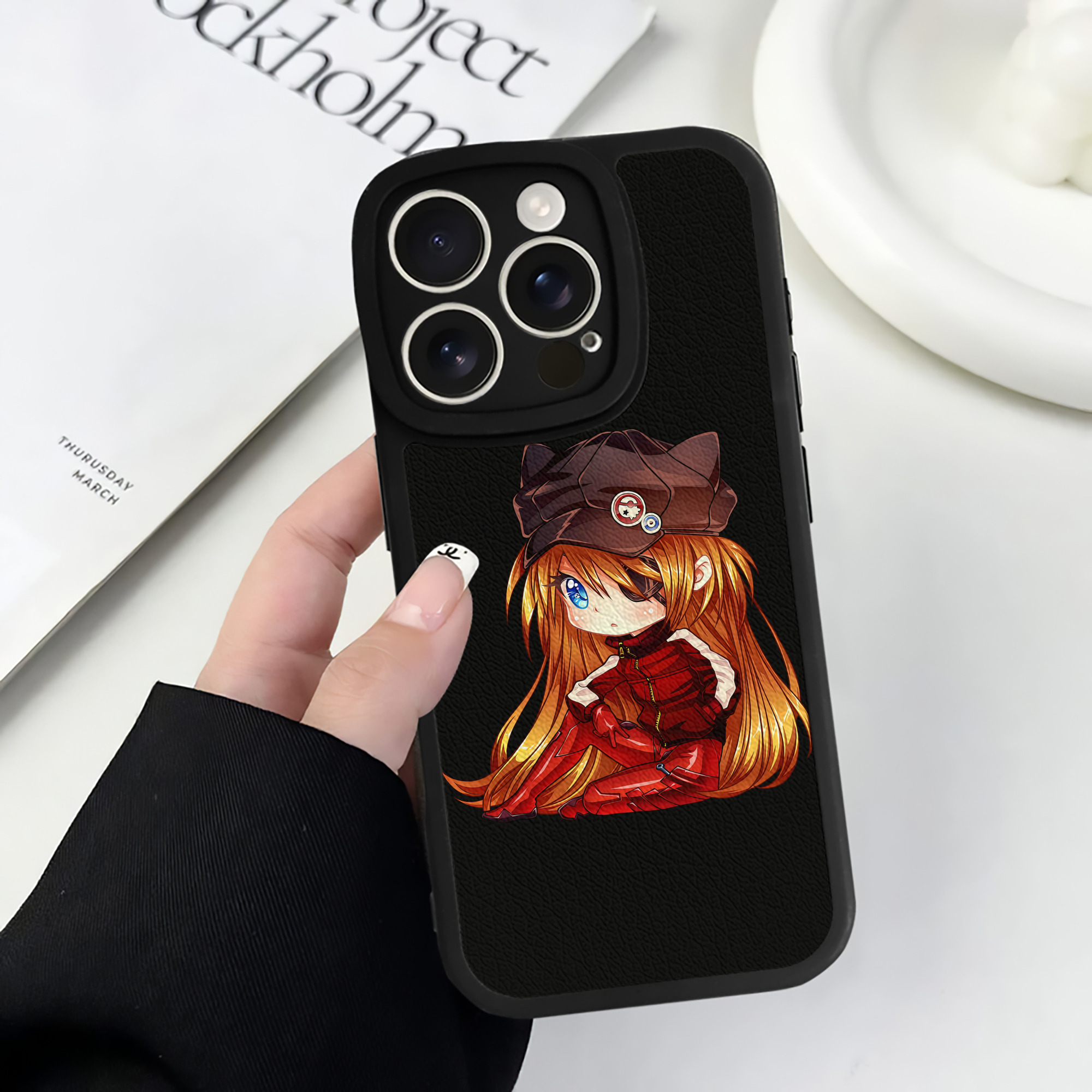 （画像用） EVA 新世紀エヴァンゲリオン 【iPhone 16シリーズ対応】シリコンスマホケース（レザー調） 材質：シリコン